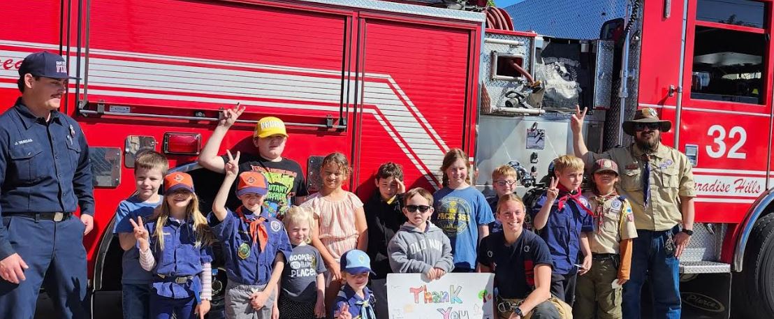 scouts firehouse visit
